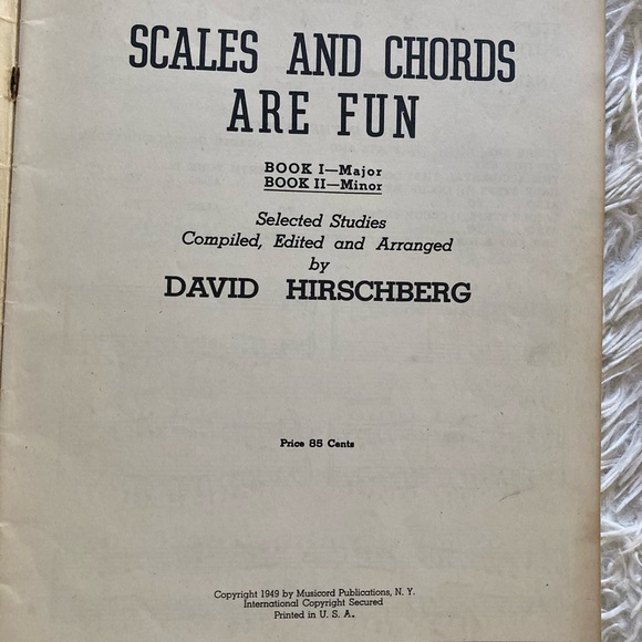 Scales & Chords Are Fun Books David Hirschberg Piano Sheet Music 1948 Book Two - Picture 3 of 6
